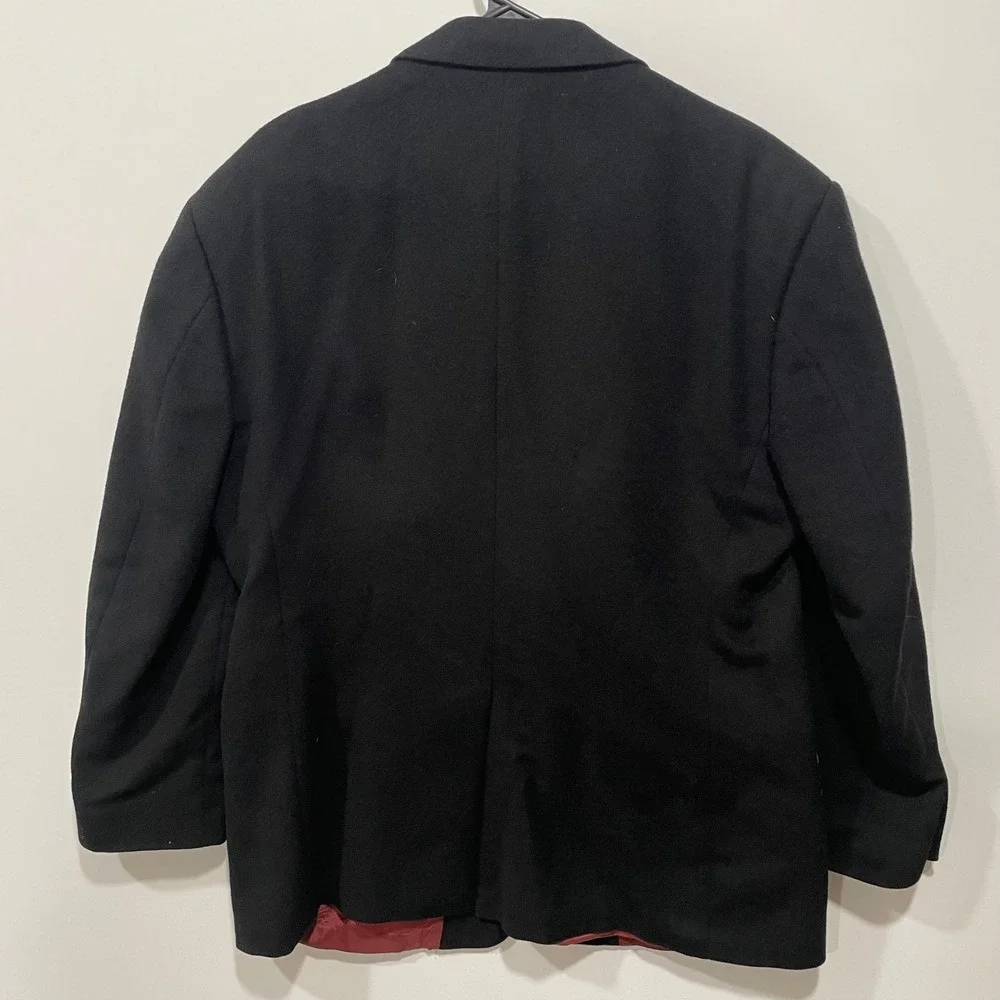 Evan‎ Picone Black CamelHair Blazer Mens 44R